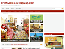 Tablet Screenshot of creativehomedesigning.com